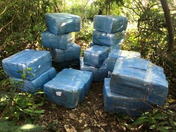 Más de 600 kilos marihuana prensada fue incautada en Itapúa